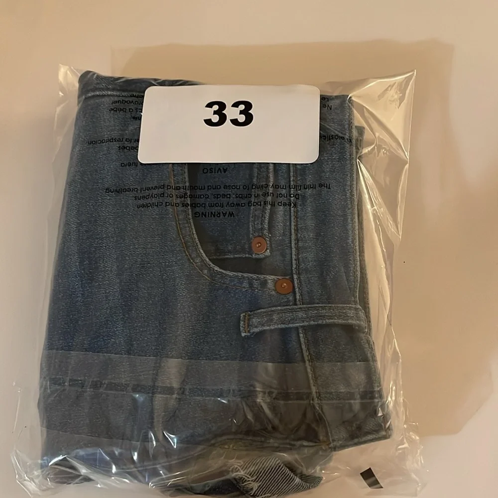 Madewell High Rise Denim Jean Shorts Frayed Hem Size 27 Cutoff Style‎